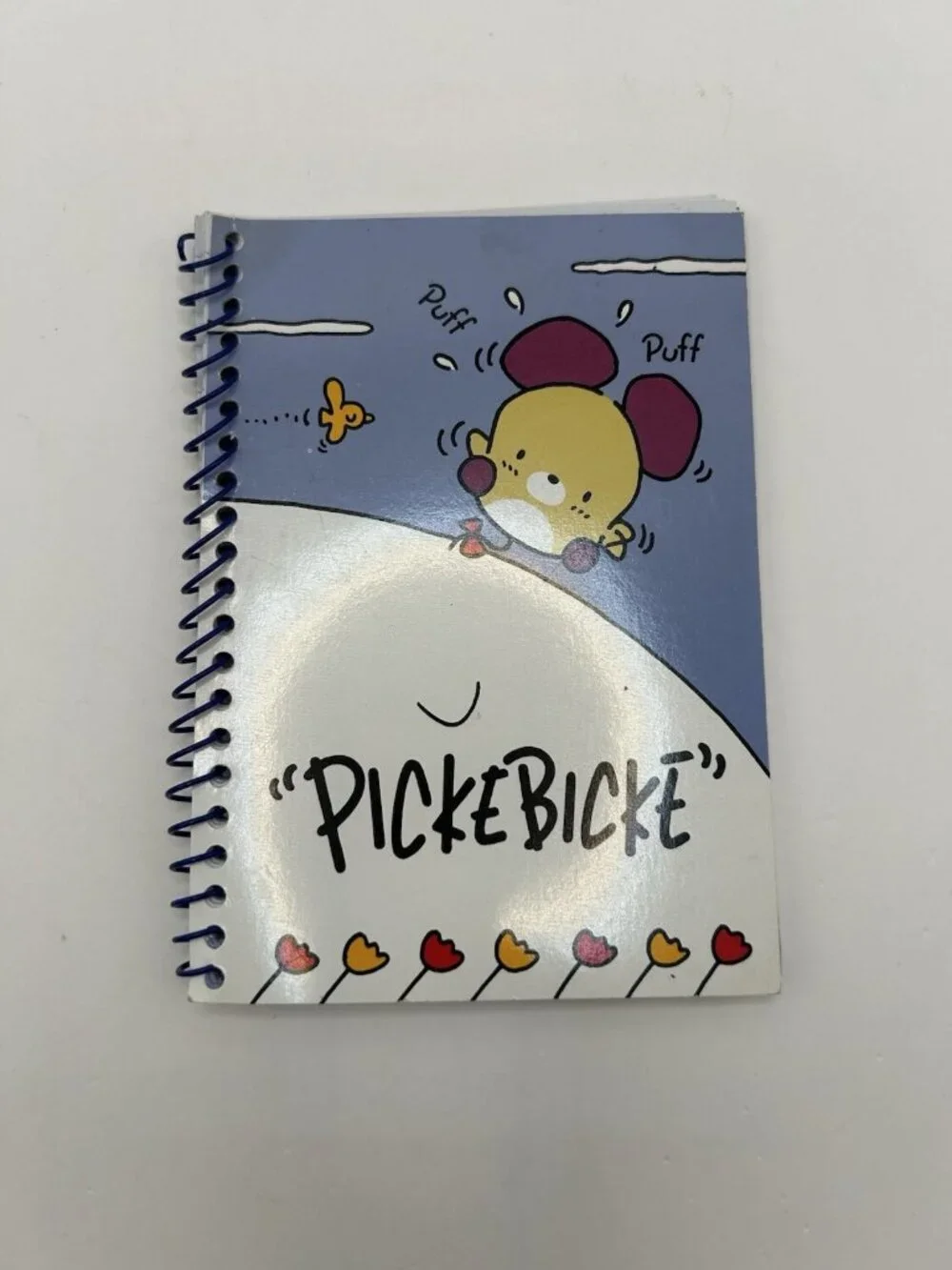 Sanrio 1995 Picke Bicke Spiral Notepad 33 Sheets Vintage Pickebicke Puff Bird